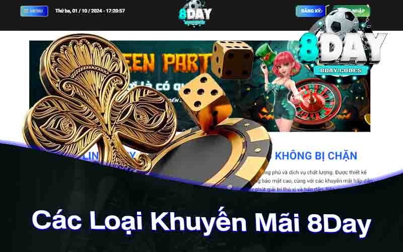 Các Loại Khuyến Mãi 8Day